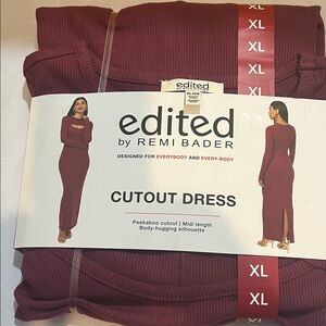 Edites by REMI BADER CUTOUT DRESS.
SIZE XL.